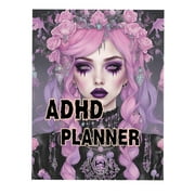 LUCKYXTT ADHD Planner for Enhanced Focus and Organization Creative Design with Floral Motif Daily and Weekly Sections